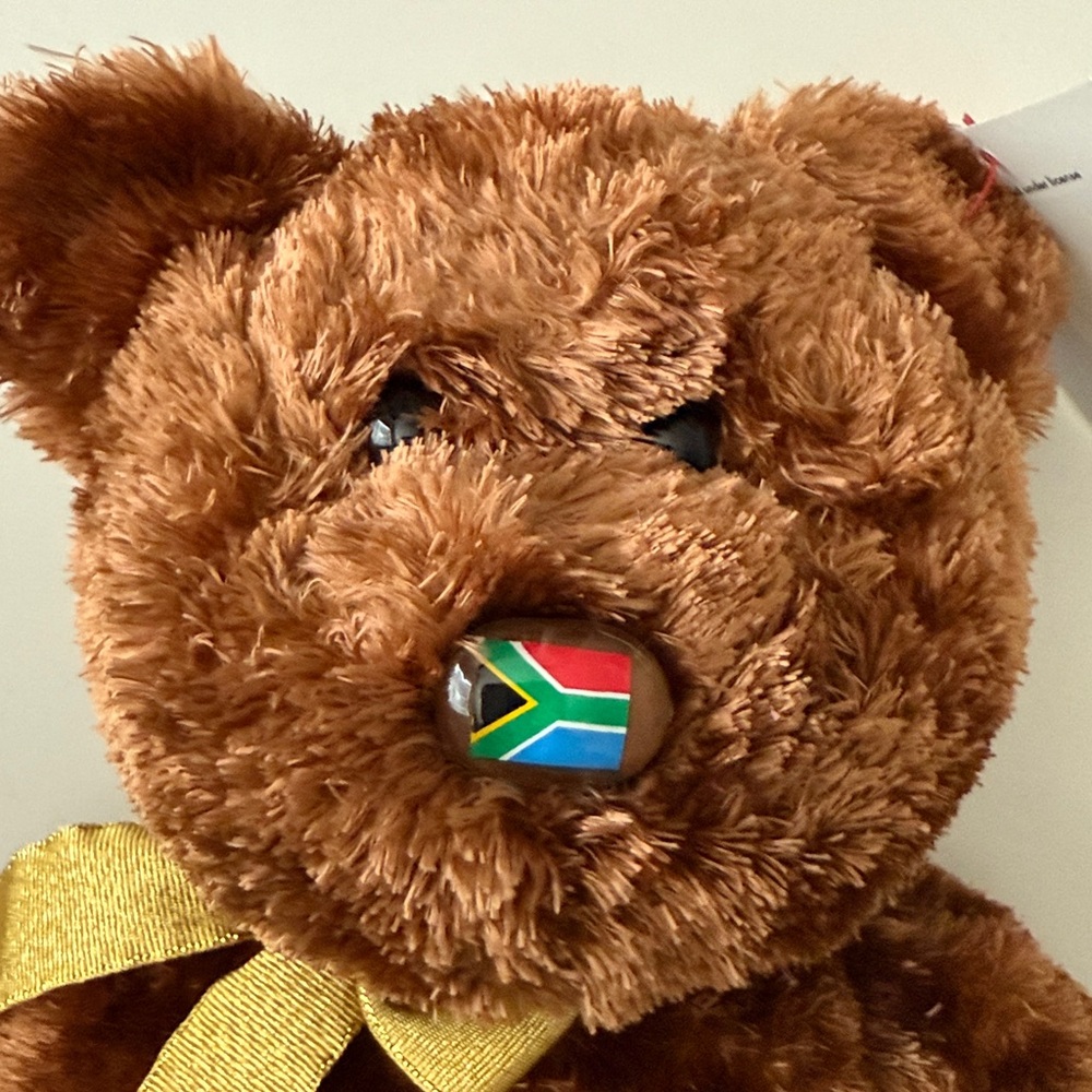 2002 FIFA World Cup Champion the Bear - SOUTH AFRICA 🇿🇦 - Beanie BUDDY